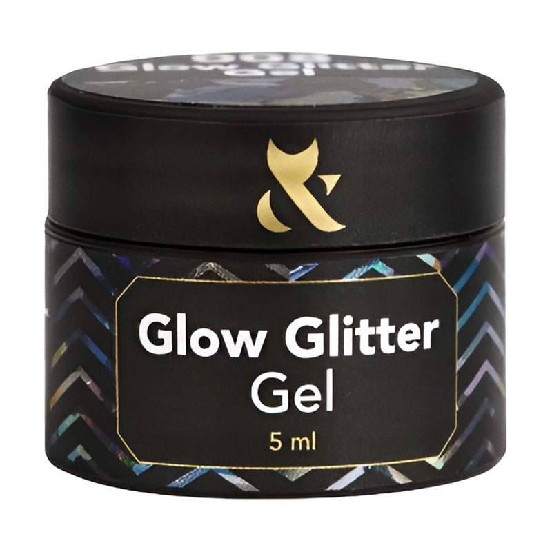 Глітер для дизайну нігтів F.O.X Glow Glitter Gel 008, 5 мл