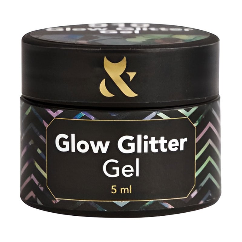 Глітер для дизайну нігтів F.O.X Glow Glitter Gel 010, 5 мл